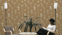 Cocktail Hour Chic wallpaper with elegant drink illustrations

