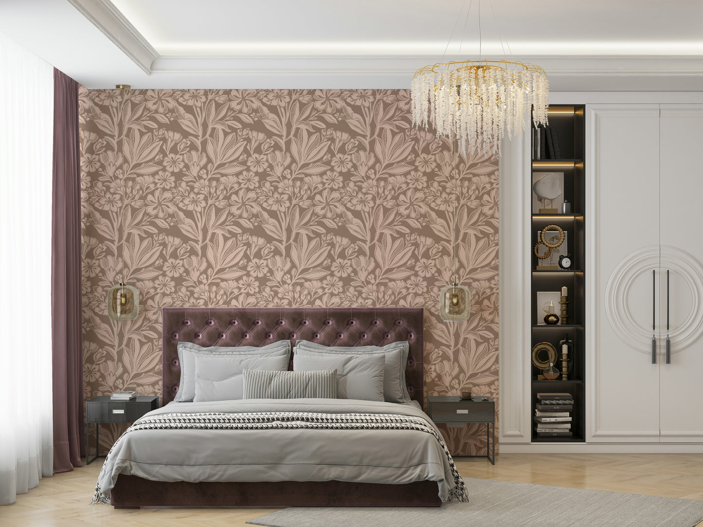 Stylish Earthy Elegance wallpaper for feature wall


