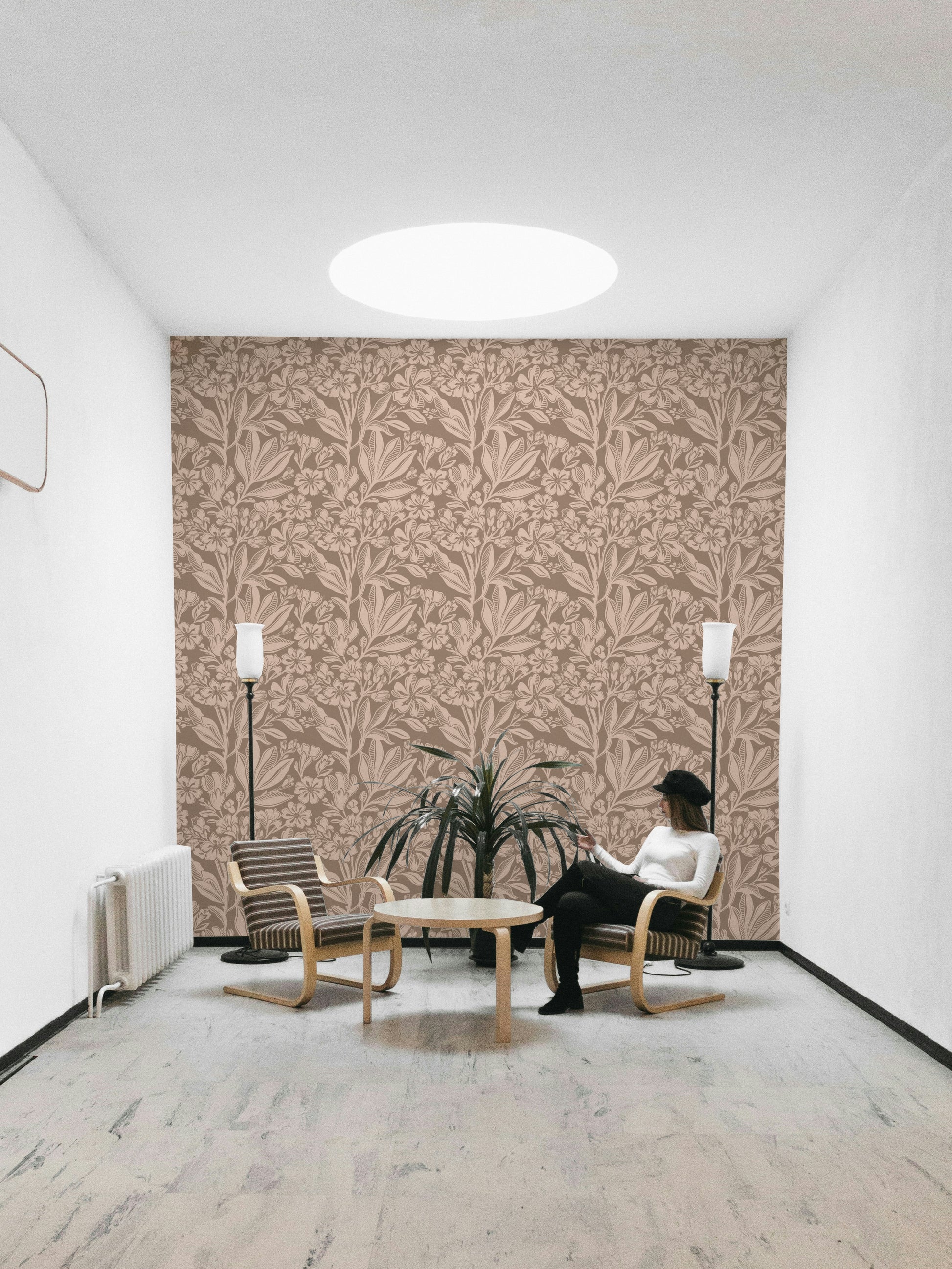 Earthy Elegance wallpaper textured pattern close-up

