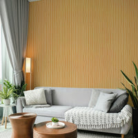 Warm beige striped wallpaper with texture

