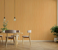 Neutral stripe mural with desert inspiration

