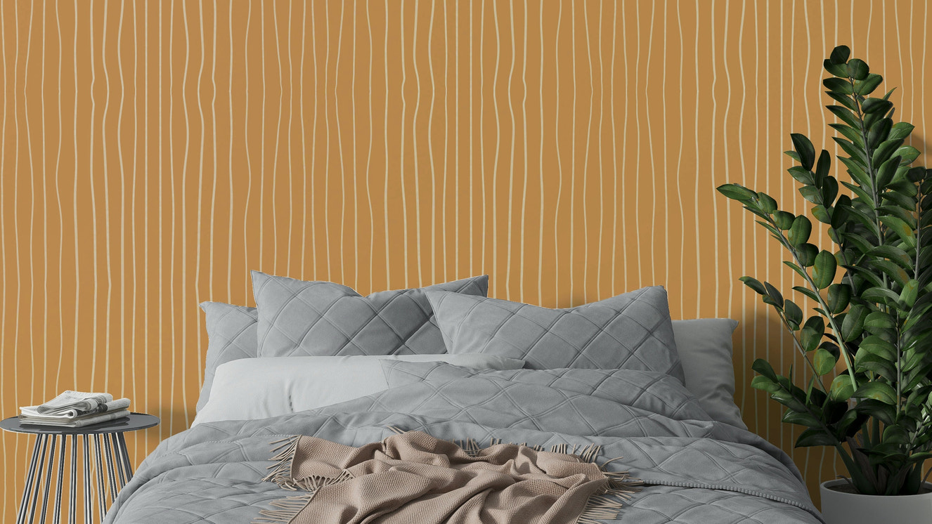 Earthy wallpaper with soft linear design

