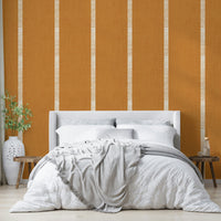 Caramel brown stripe wallpaper

