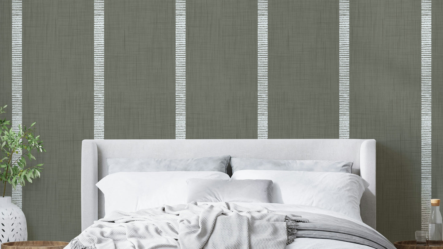 Modern Boho Serenity Stripes wallpaper

