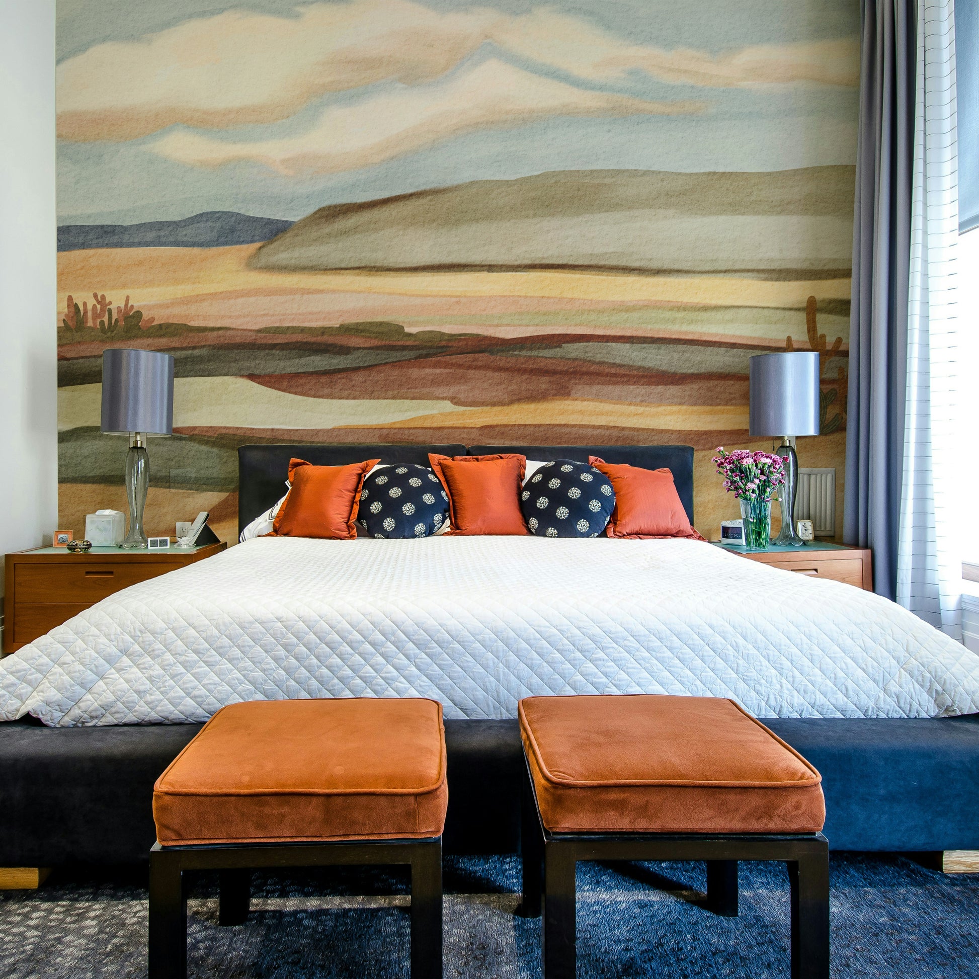 Whispering Sands wallpaper in soft beige and cream

