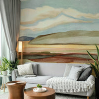Calm flowing wallpaper for neutral spaces

