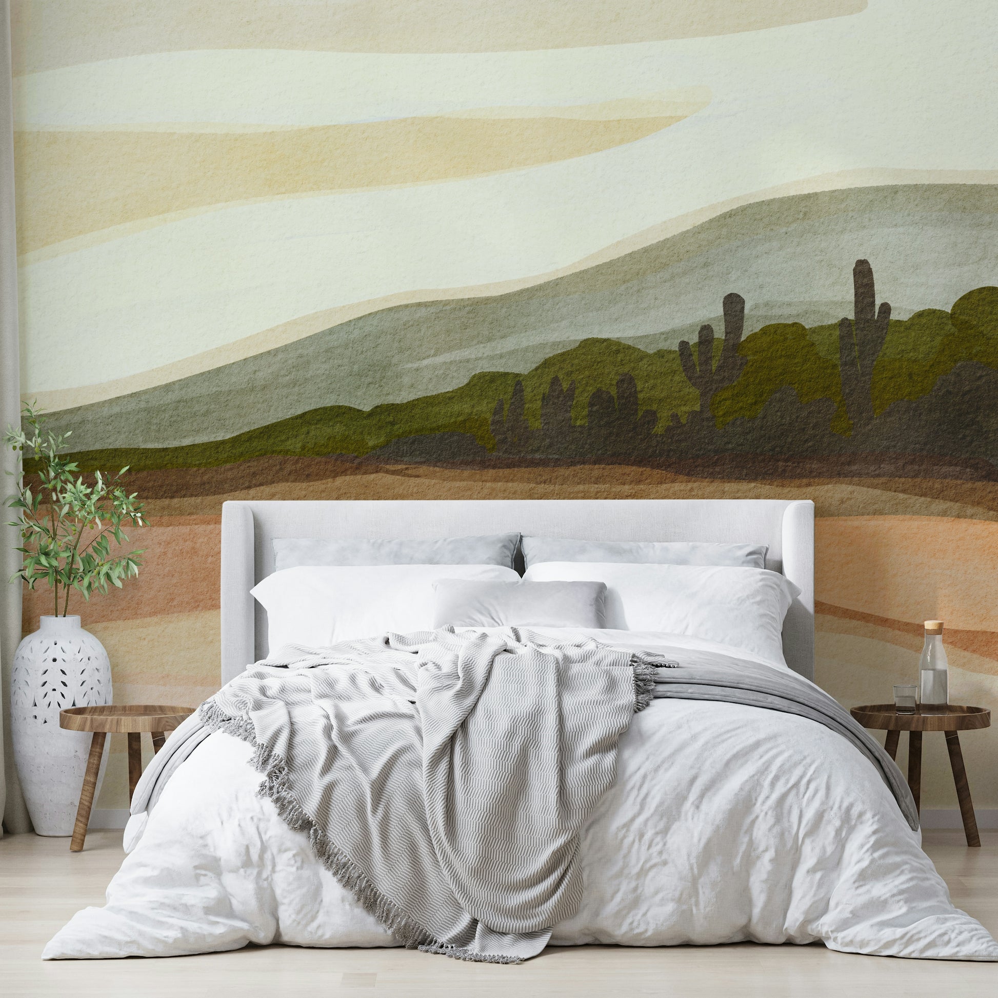 Bedroom desert mural

