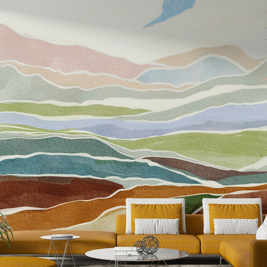 Peaceful nature wallpaper design

