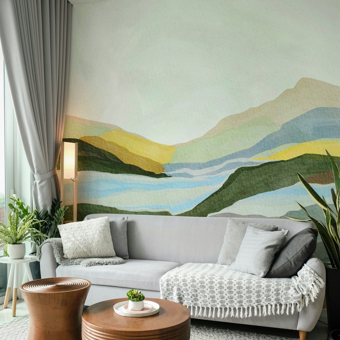 Warm sunset wallpaper for walls

