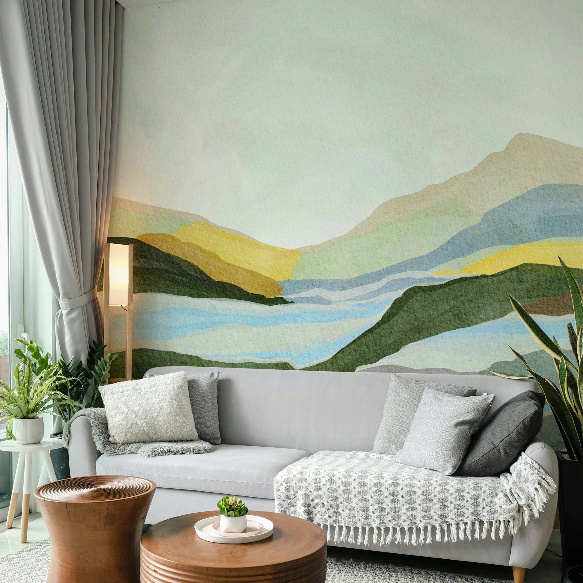 Warm sunset wallpaper for walls

