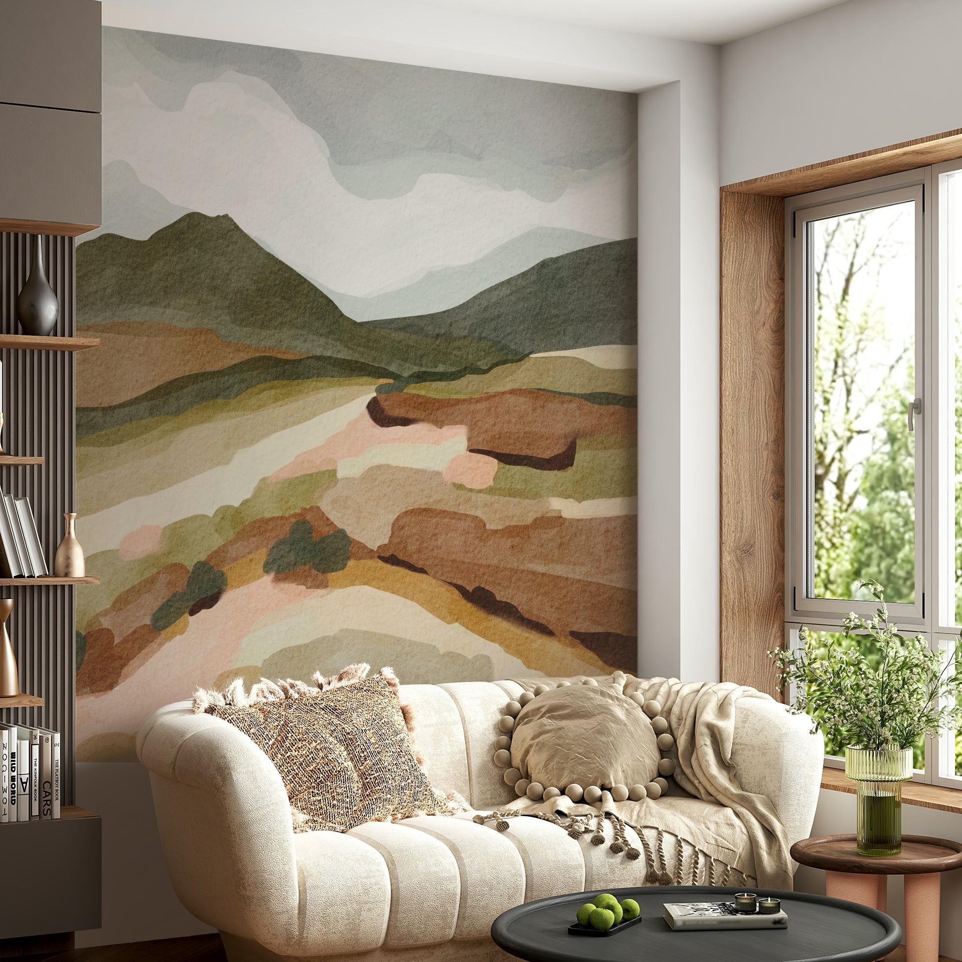 Modern mountain wallpaper for walls

