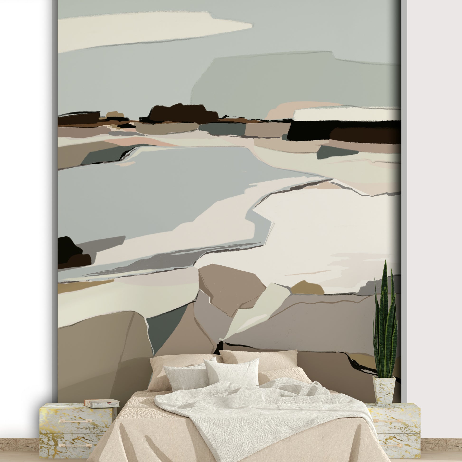 Easy install artistic mural

