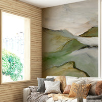 Bedroom calm landscape mural

