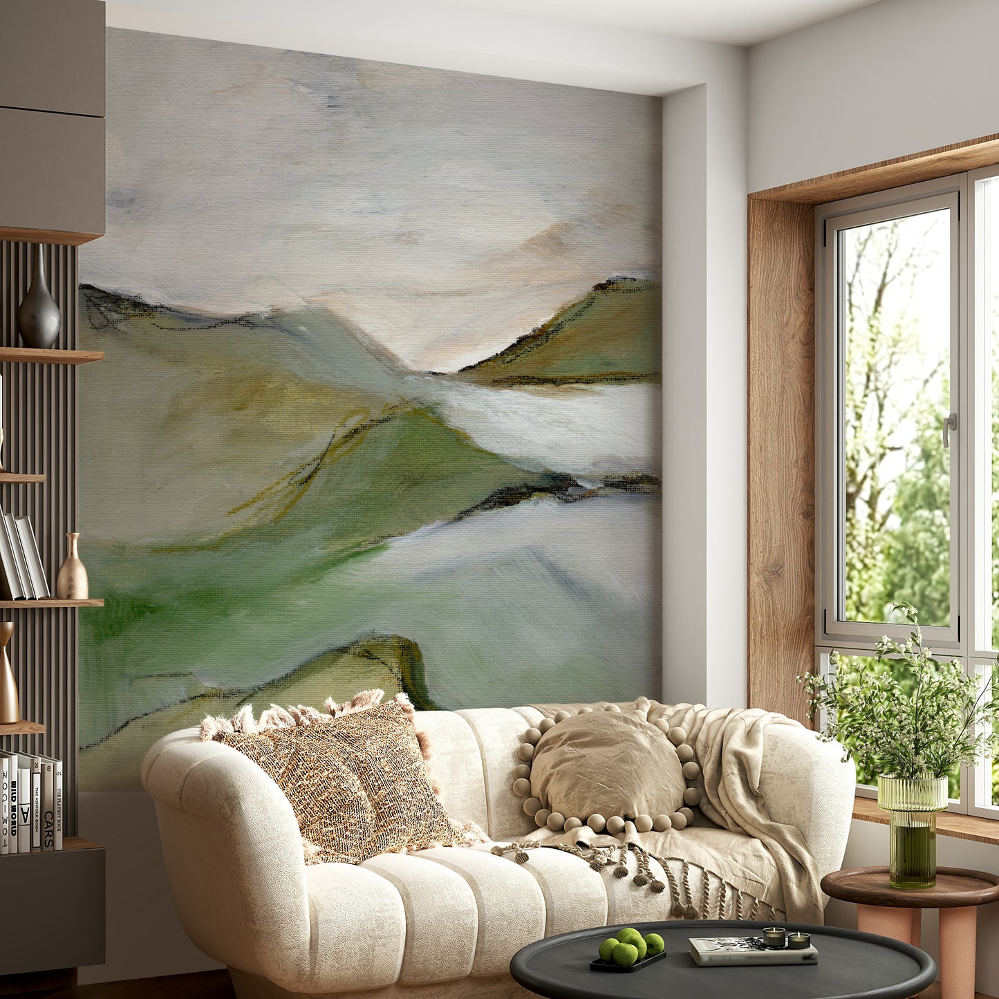 Easy install nature mural

