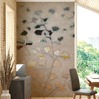 Soft brushstroke floral wallpaper

