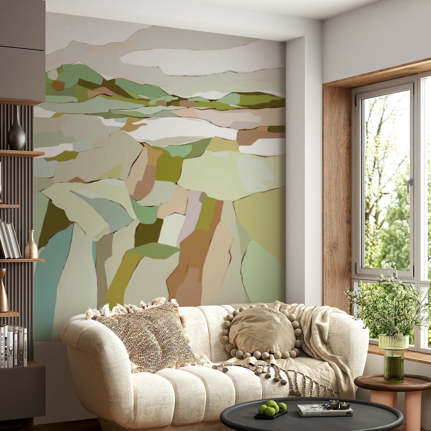 Easy install nature mural

