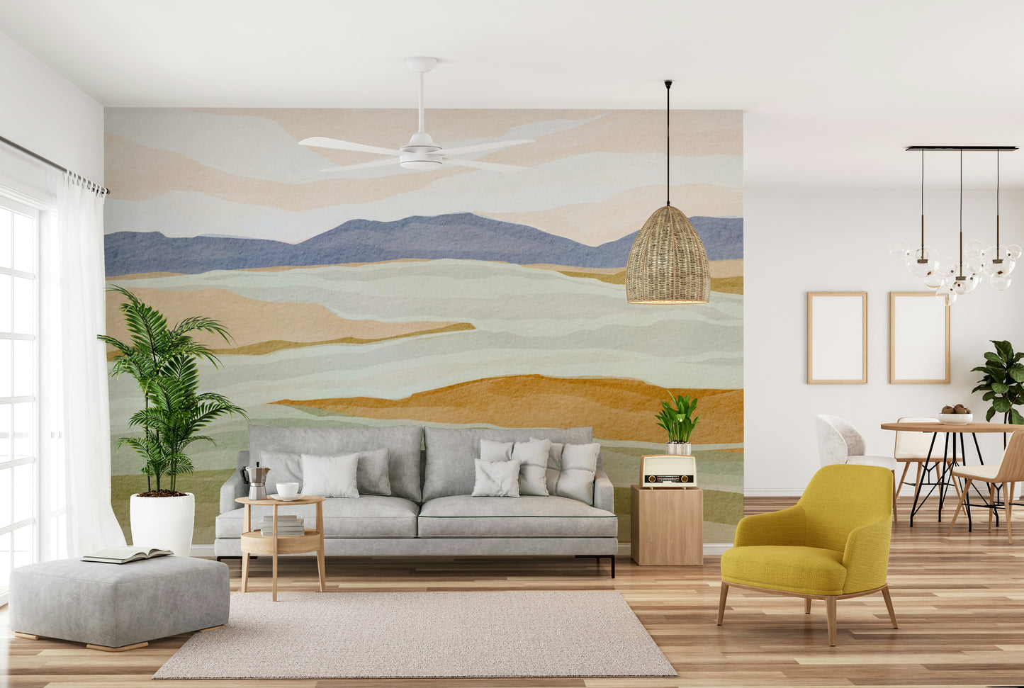 Forest landscape mural

