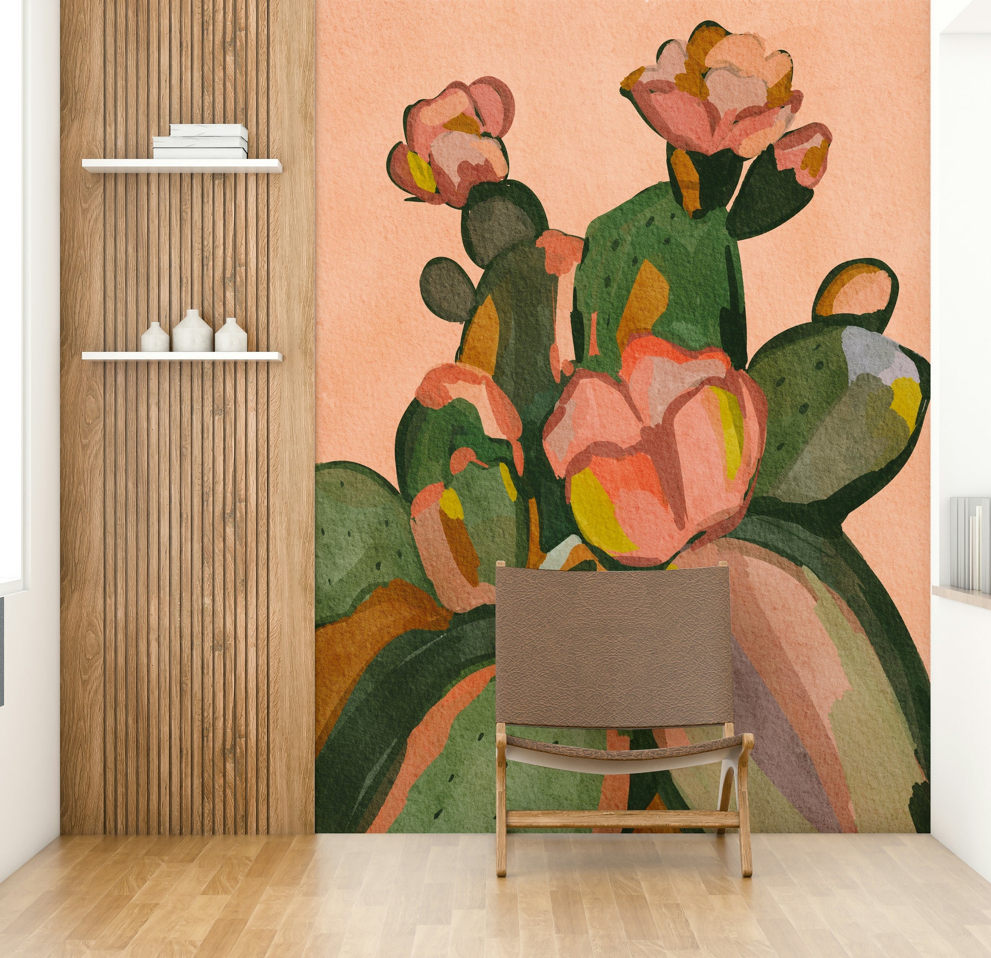 Abstract cactus flower wallpaper

