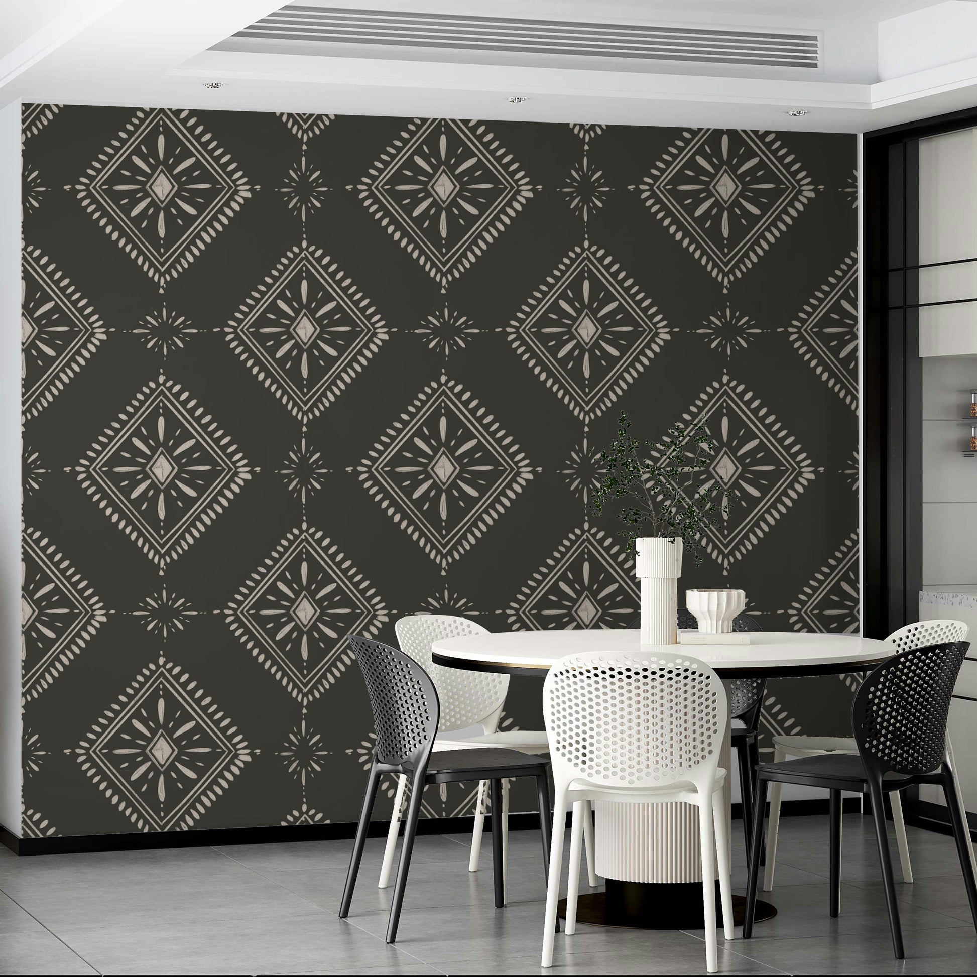 Sleek geometric wallpaper design


