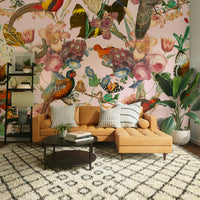 Divertirs Wall Mural with abstract patterns and bold colors.

