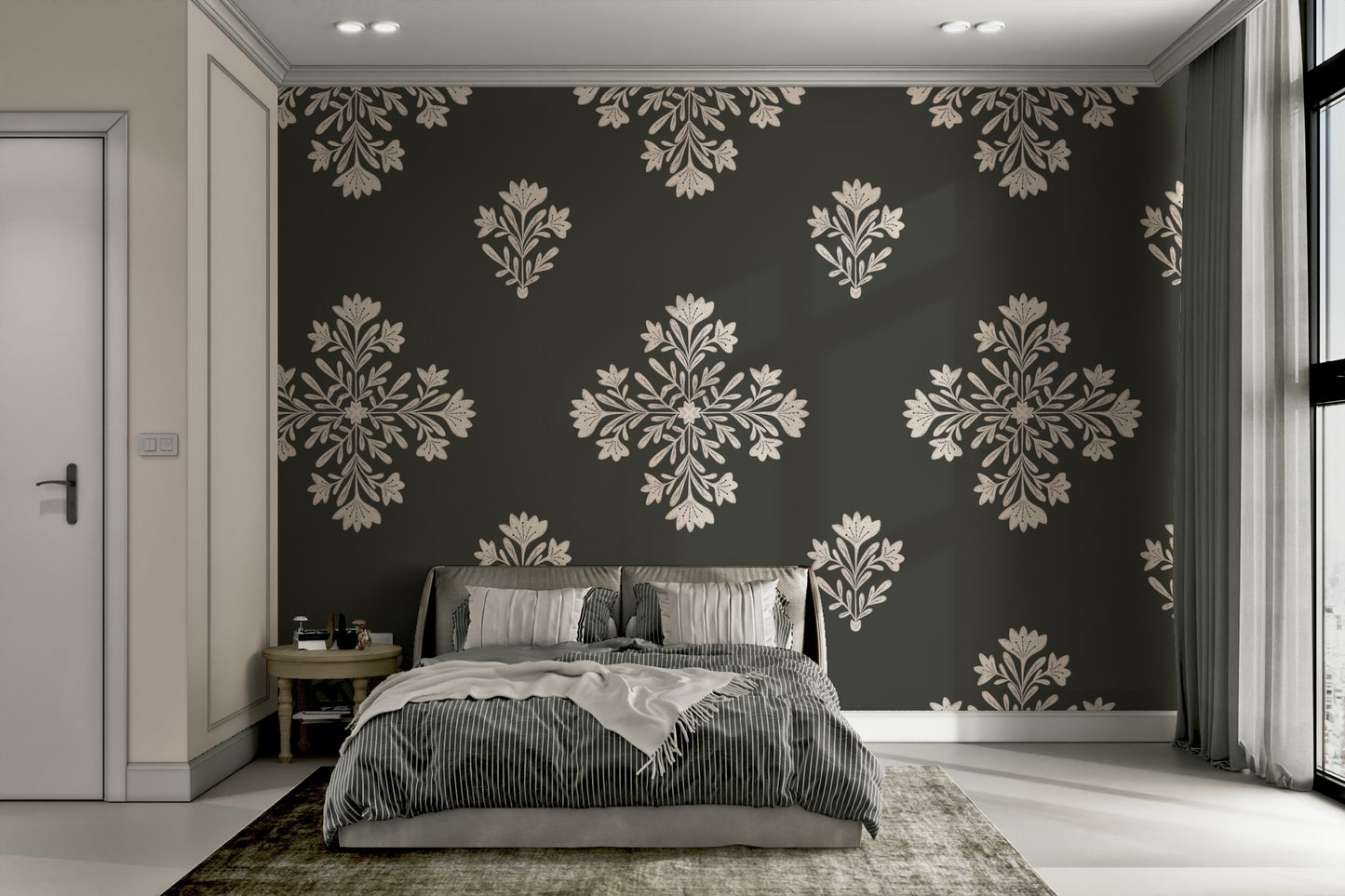 Playful modern botanical pattern

