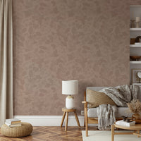 Blush wall mural for bedroom elegance


