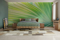 Fresh green wallpaper mural

