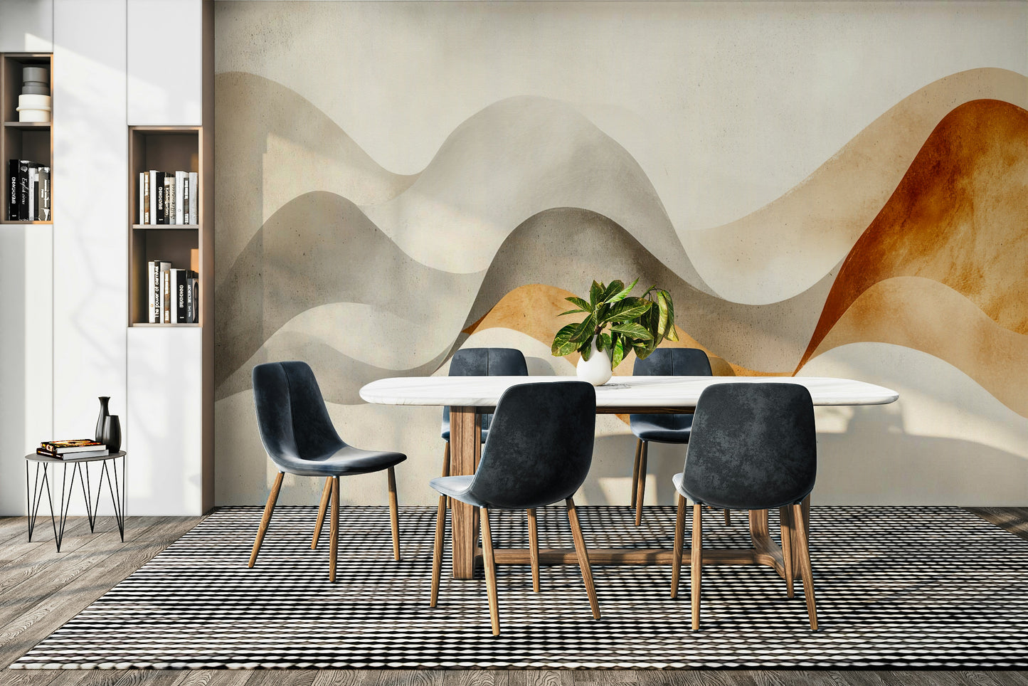 Gentle texture mural design

