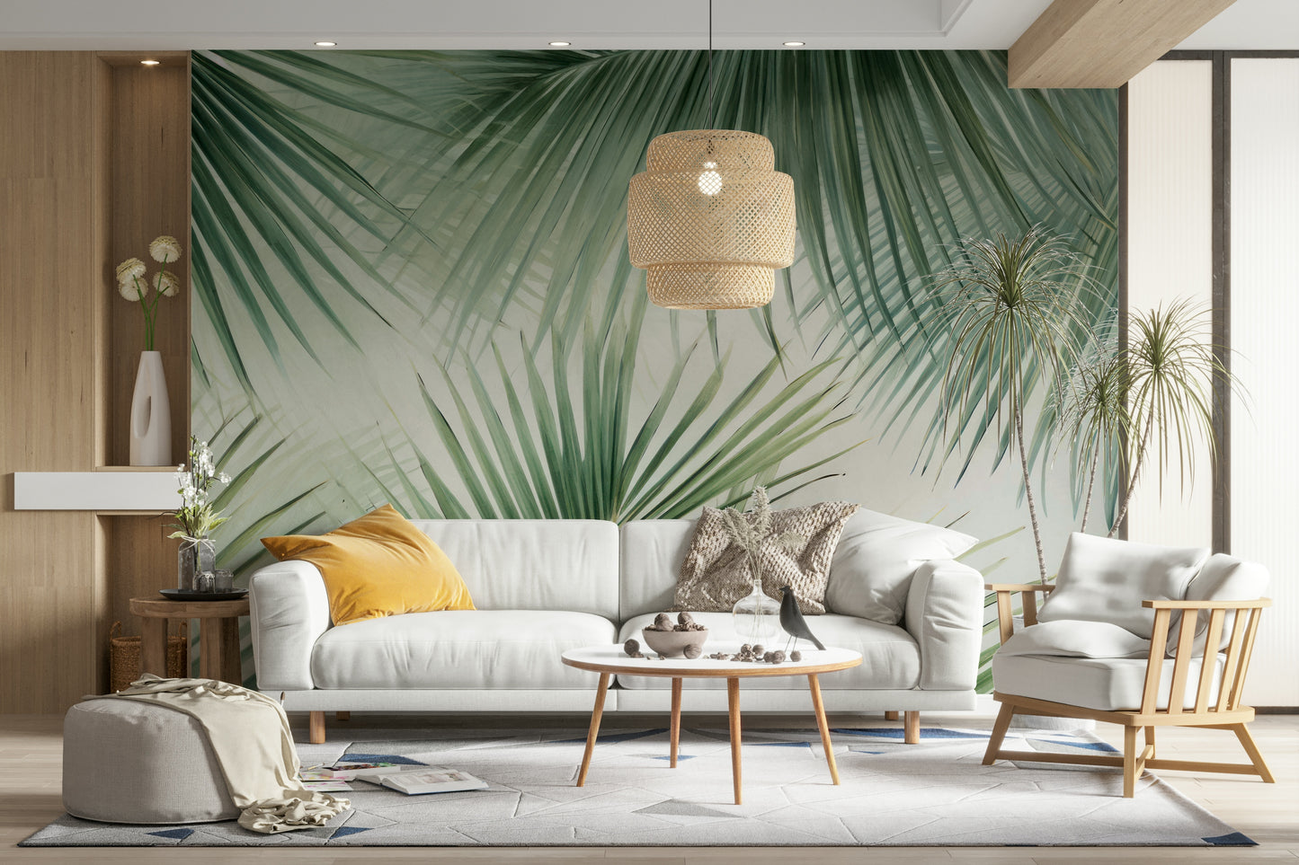 Easy apply wall mural

