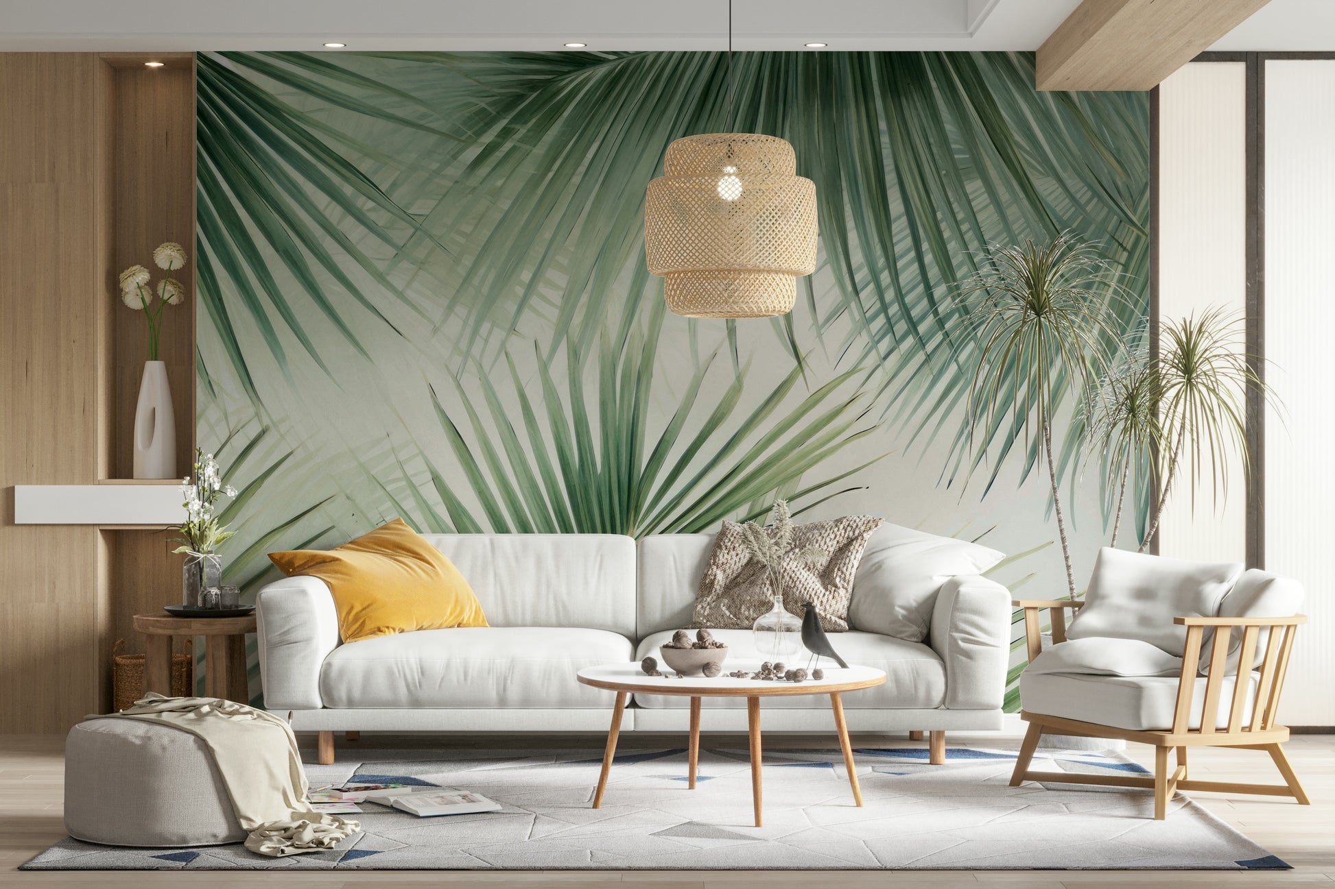 Easy apply wall mural

