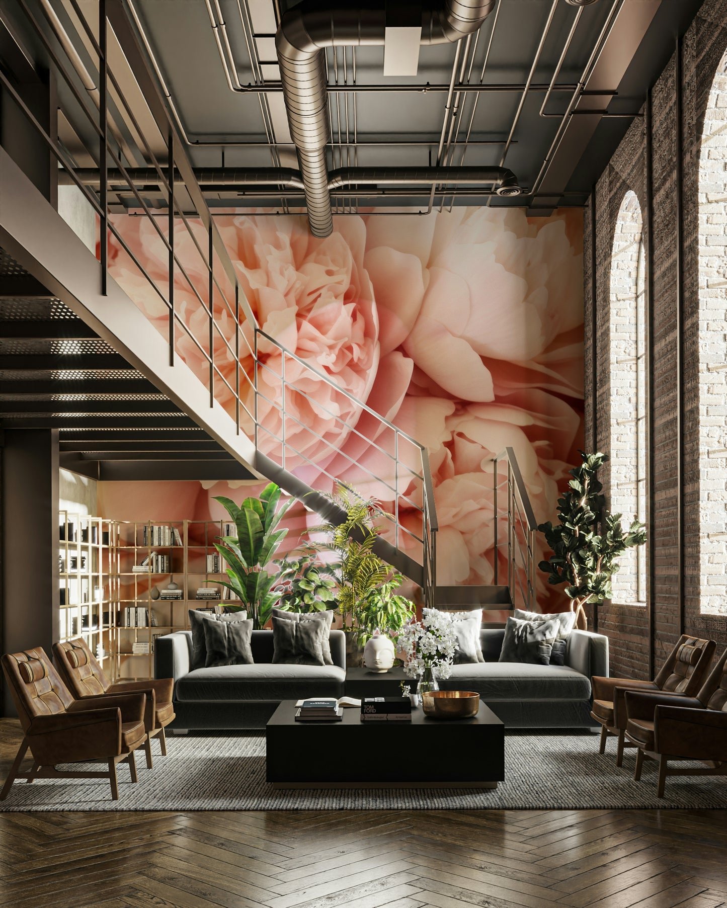 Gentle flower wall mural

