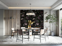 Heritage Gothic wallpaper with dark florals for timeless charm

