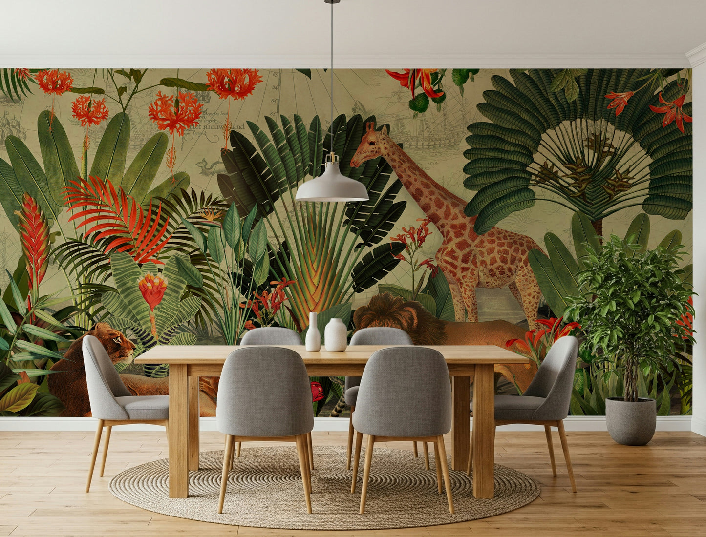 Vintage Explorer's Dream Wall Mural