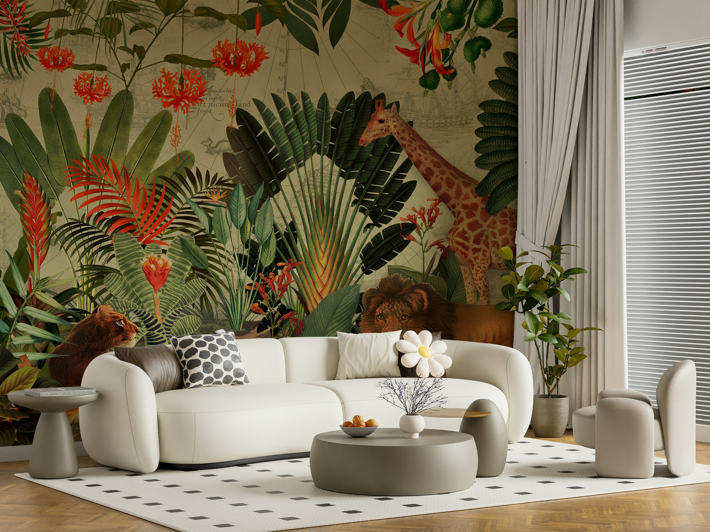 Vintage Explorer's Dream Wall Mural