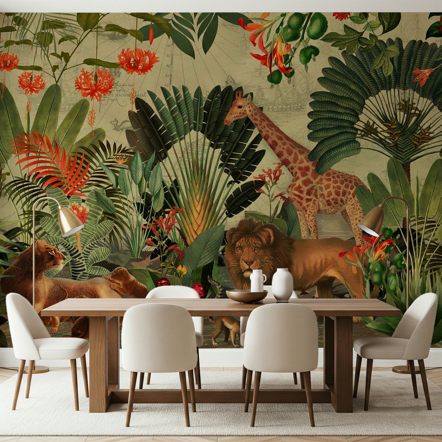 Vintage Explorer's Dream Wall Mural