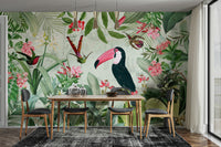 Vintage-inspired wallpaper for walls featuring lush Eden flora

