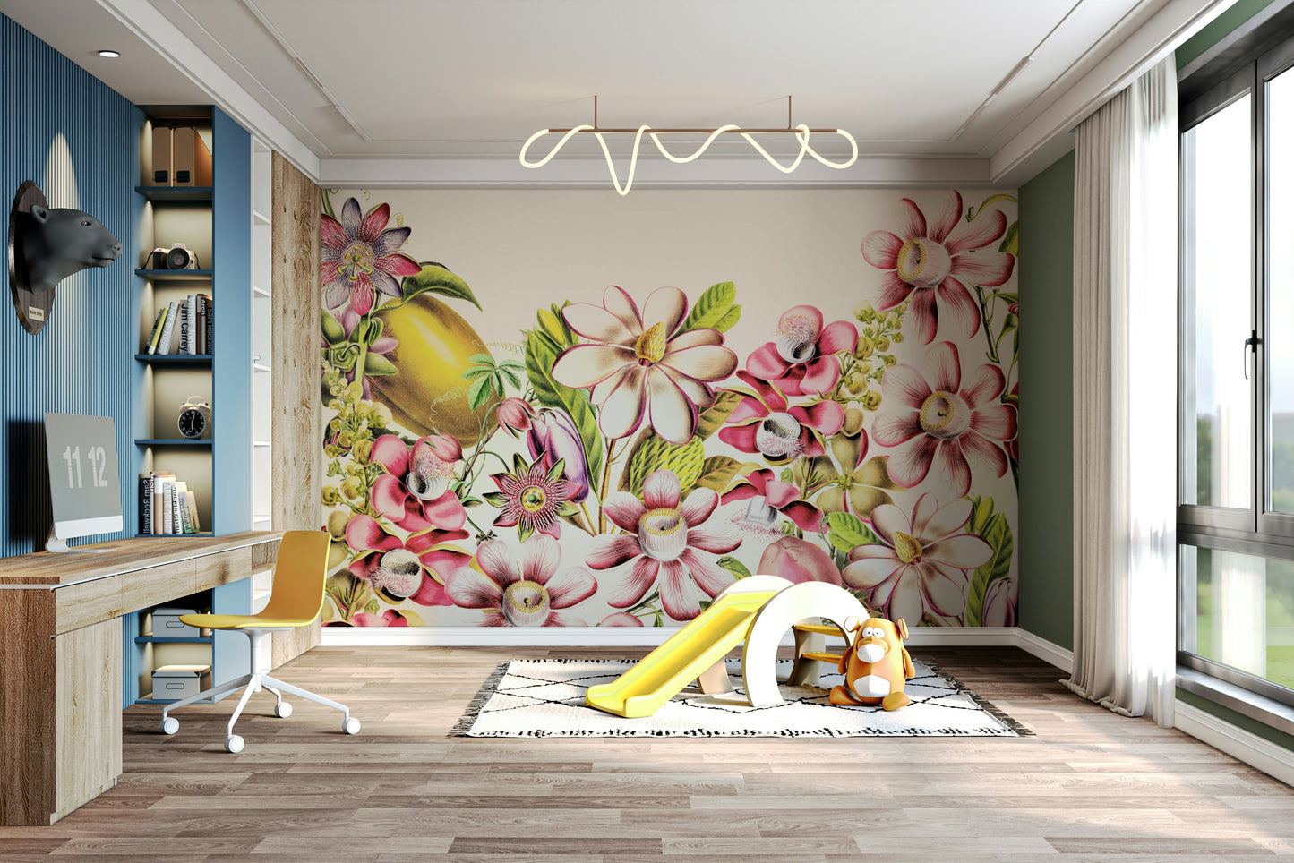Classic garden mural wallpaper

