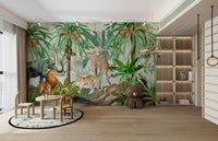 Lush tropical wallpaper for interiors

