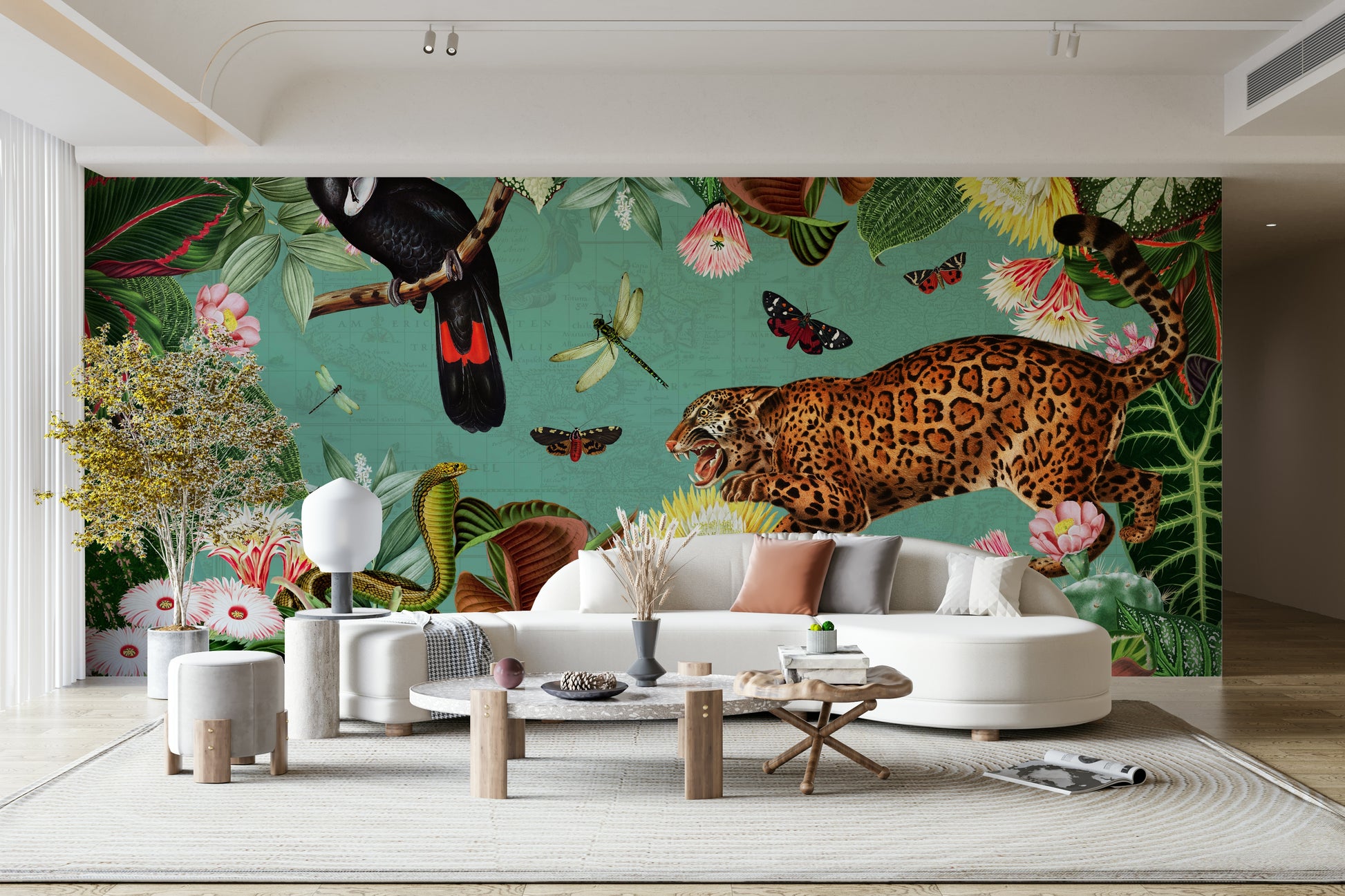 Tropical jungle wallpaper for walls

