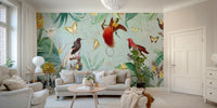 Birds of Paradise mural wallpaper

