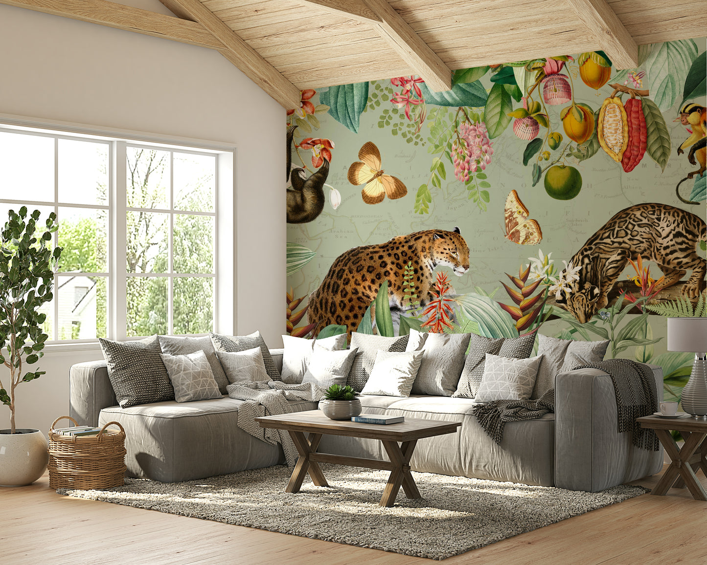 Enchanted Rainforest mural wallpaper

