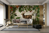 Rich autumn tones wallpaper for interiors

