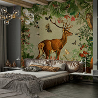 Woodland animal wallpaper for kids’ rooms

