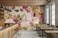 Romantic Garden floral mural wallpaper

