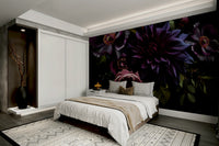 Nighttime garden wallpaper for walls

