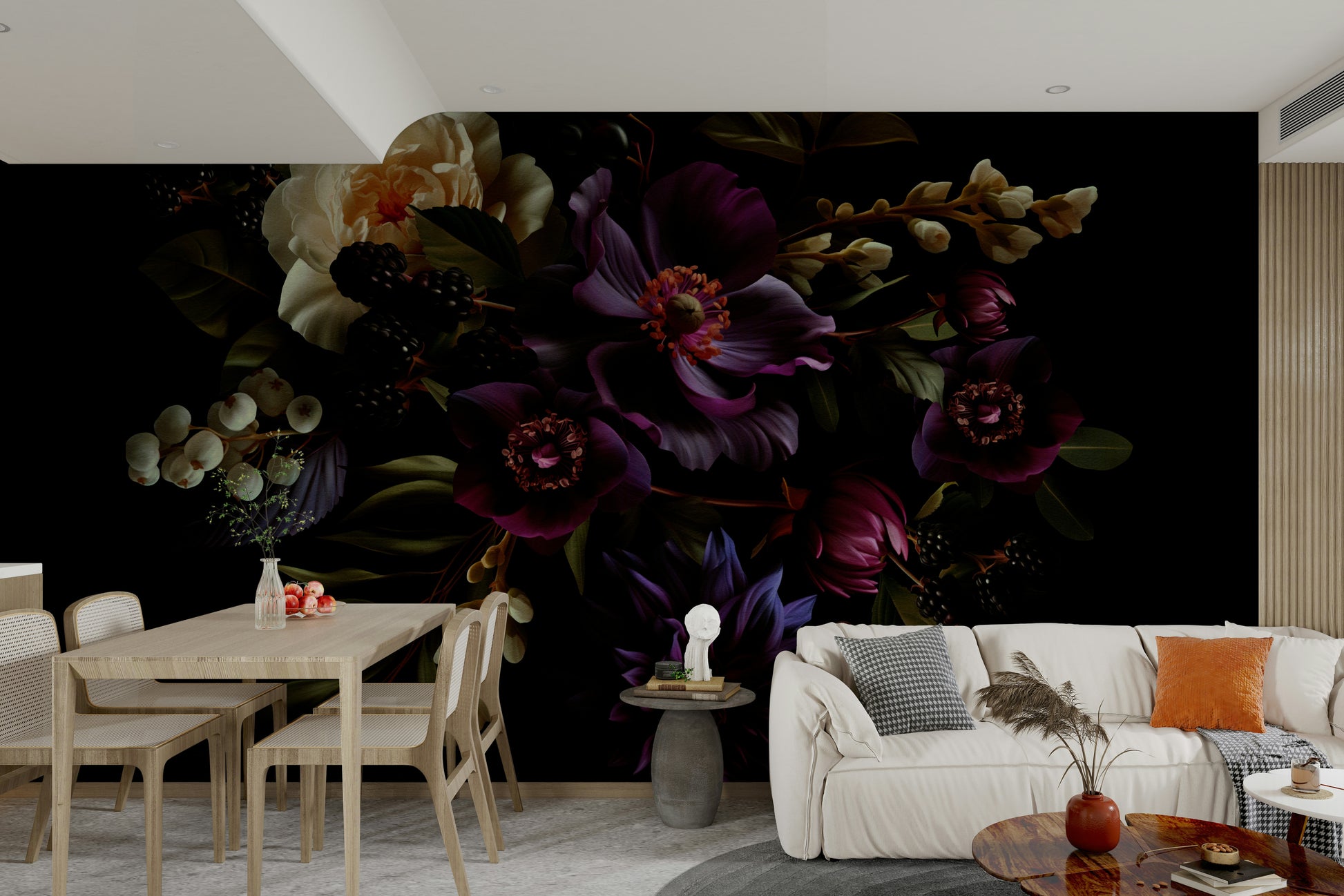 Nocturne in Bloom 1 mural wallpaper