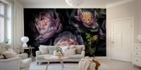 Contemporary floral wallpaper design

