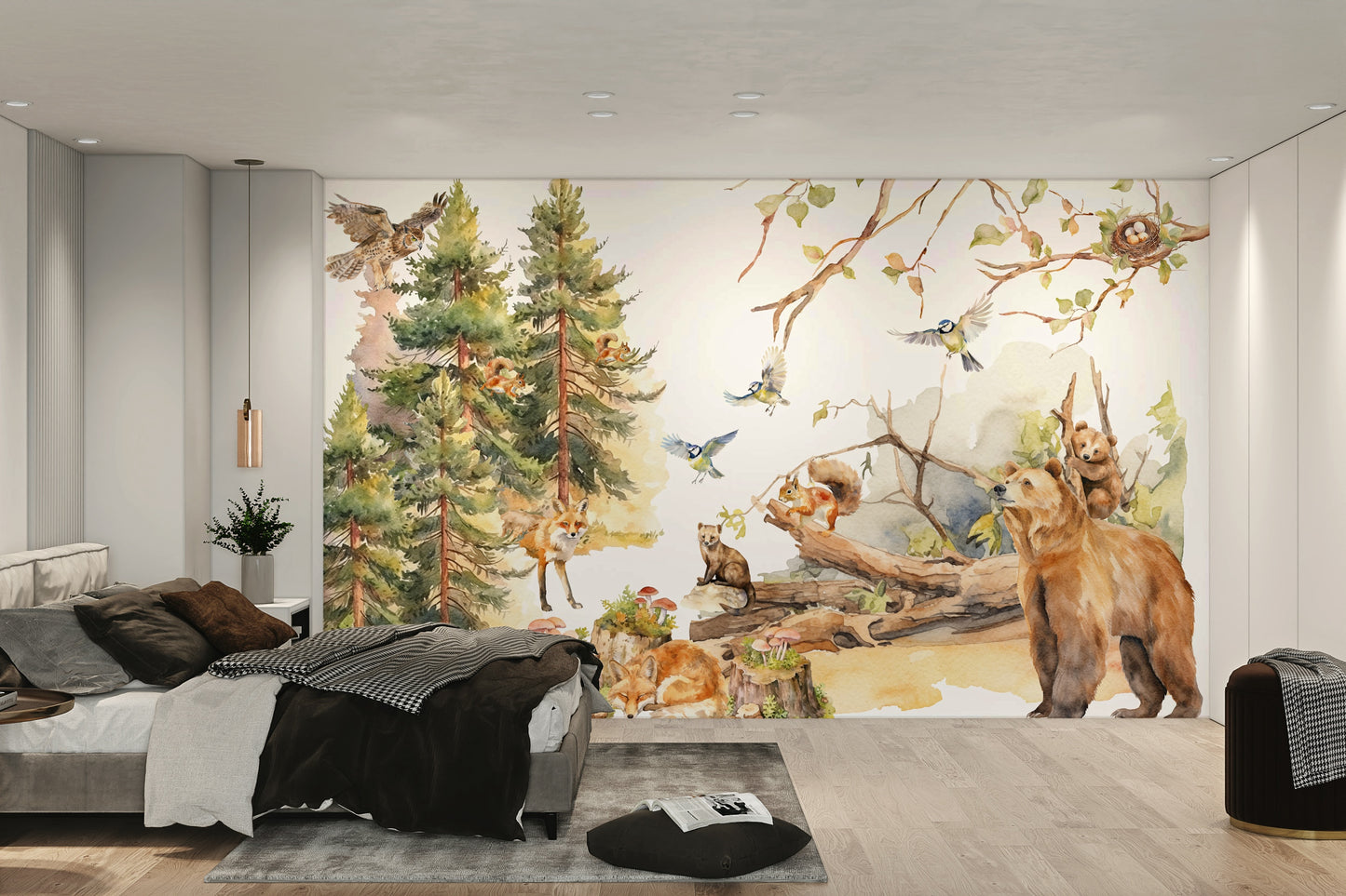 Nature-inspired wallpaper for calm spaces

