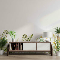 Hand-drawn wildflower mural wallpaper

