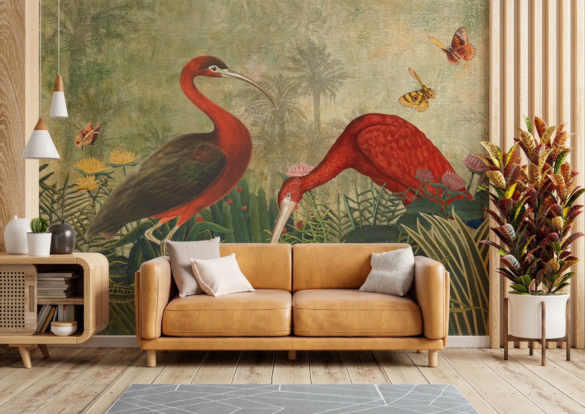 Natural tones wallpaper design

